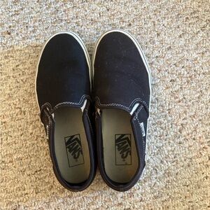 Vans Black Classic Slip-On Sneakers